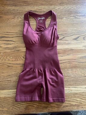 Youngla Women's Wine Seamless Bodysuit